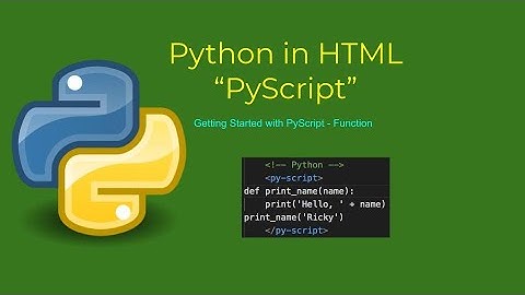 PyScript Tutorial - 002 | Function in PyScript