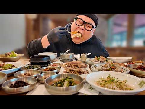 간장게장에 굴비에 보쌈에 없는게 없네│Korean <strong>table</strong> d'hote Mukbang Eatingshow