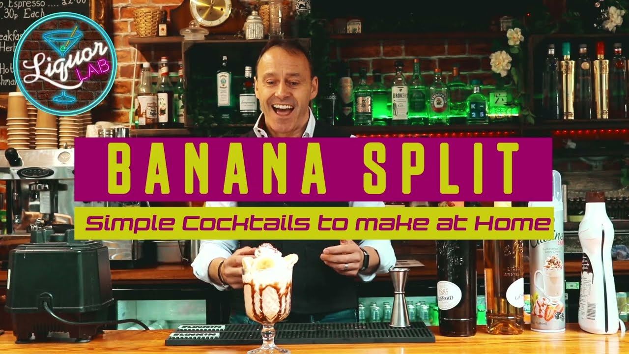 Easy Cocktails At Home Banana Split for Adults