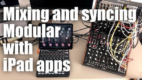 live jam setup runthrough // hardware modular with iPad apps // mixing & syncing