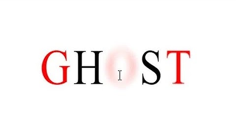 Ghost Text effect |html and css Effects