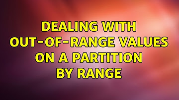 Dealing with out-of-range values on a PARTITION BY RANGE