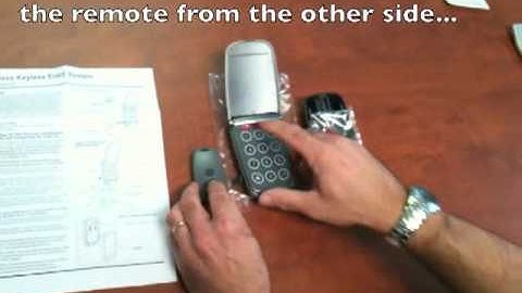 Programming Marantec Keyless Entry