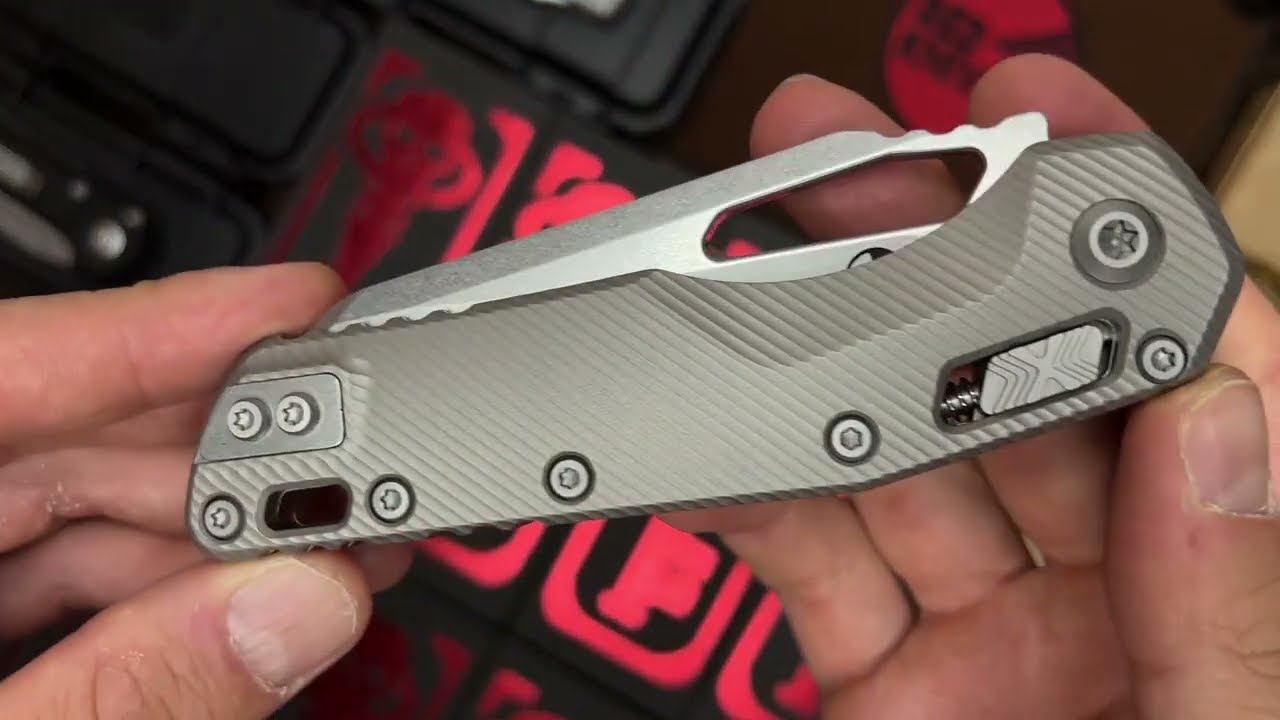 Нож реплика MICROTECH MSI TITANIUM RAM-LOK (Титановый) - обзор!