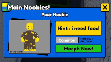 How to get POOR Noobie in FIND THE NOOBIES MORPHS Roblox