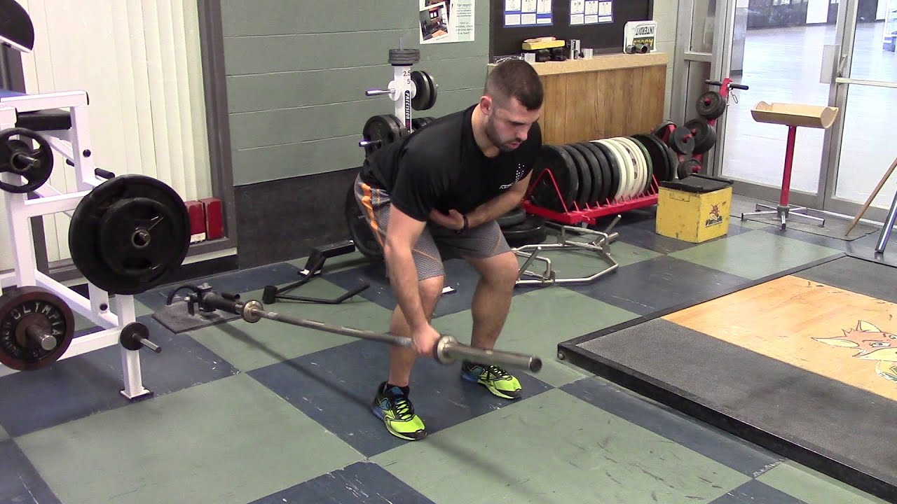 Rowing 1 arm with barbell YouTube