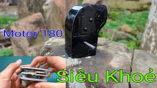 Chế hộp số cho xe công nông mini từ Motor 180