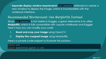 Why Using OpenCV with Kaggle Can Cause Your Notebook to Restart