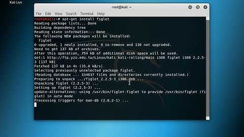 Install Figlet on Kali Linux || Kali Linux Customise