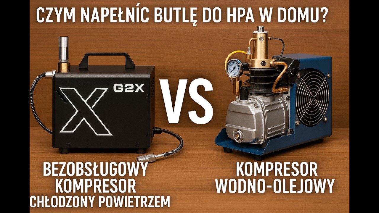 💨 Czym napełnić butlę do HPA w domu? Porównanie kompresorów PCP 🔧💨🔧💨