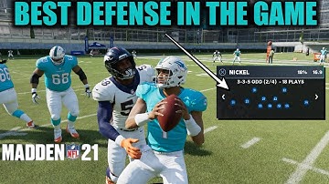 I FOUND THE BEST DEFENSE IN MADDEN 21! EASY SETUP LOCKS UP THE RUN & PASS! MADDEN 21 TIPS