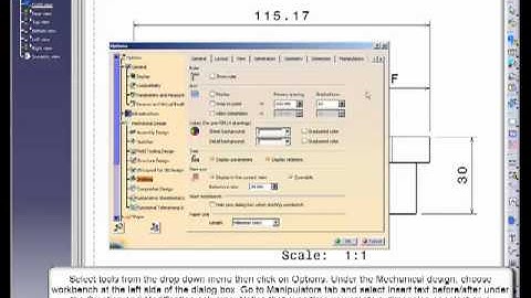 YouTube   CATIA Drafting Tip Adding text before and after a dimension value