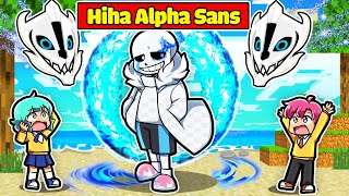 HIHA CHẾ TẠO THÀNH CÔNG BỘ GIÁP ALPHA SANS CỰC MẠNH TRONG MINECRAFT*HIHA ALPHA SANS 😍🤣