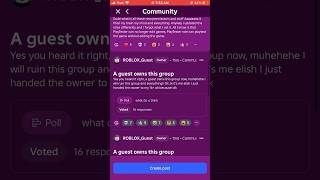New Roblox Community Update?