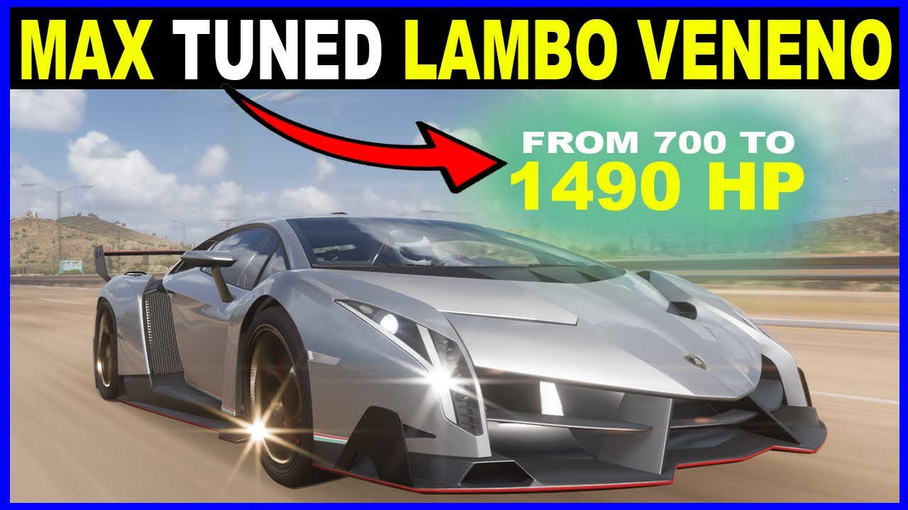 MAX TUNED Lamborghini Veneno - Tuning to BREAK top max speed Limitation  Forza Horizon 5 - Dragrace - YouTube