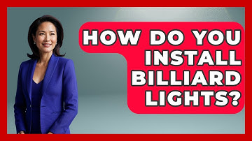 How Do You Install Billiard Lights? - Billiards Hustlers