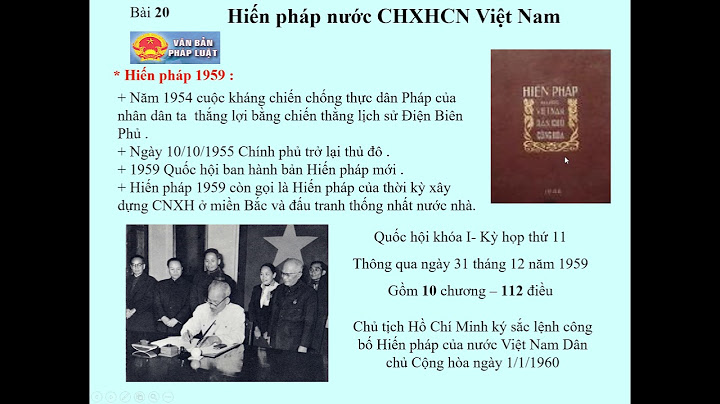 Nước ta đã ban hành bao nhiêu hiến pháp