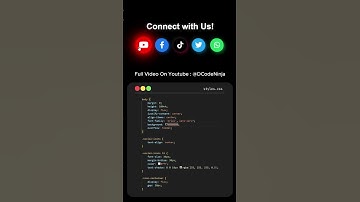 "How to Create 3D Social Media Icon in HTML | DCodeNinja #coding  #programming