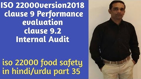 iso 22000version2018 clause 9.2 Internal Audit urdu/ hindi me samjhe