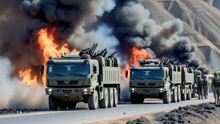 Russian anti tank missile destroys 250 US and British rocket launchers on Ukrainian border