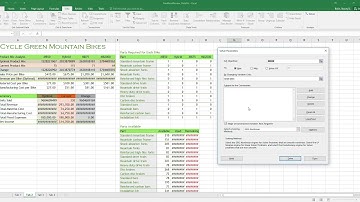 Excel 2016 Solver Solution