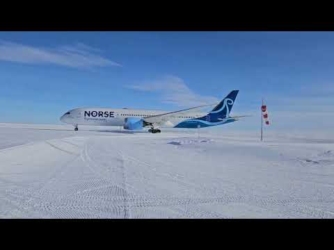 Norse 787 Take off Antarctica