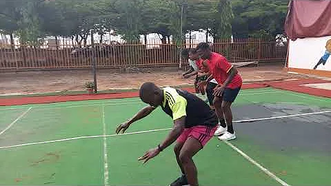 Leg work with Amb. Christy Opara
