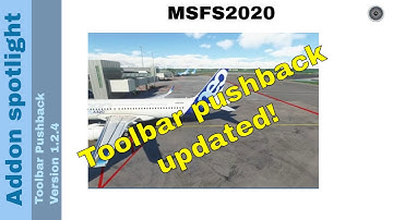 Flight Simulator 2020 - Addon spotlight - Toolbar pushback - version 1.2.4