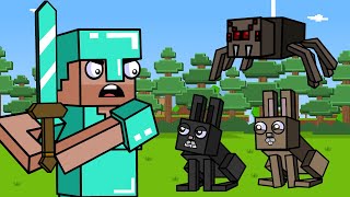 EVIL BUNNY SPIDER ATTACK! | Minecraft Animation (Block Squad) by ArcadeCloud 29,490 views 1 year ago 3 minutes, 21 seconds