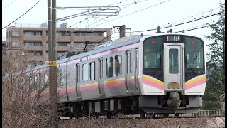 E129系B22編成【4K】信越本線下り快速新潟行き3481M