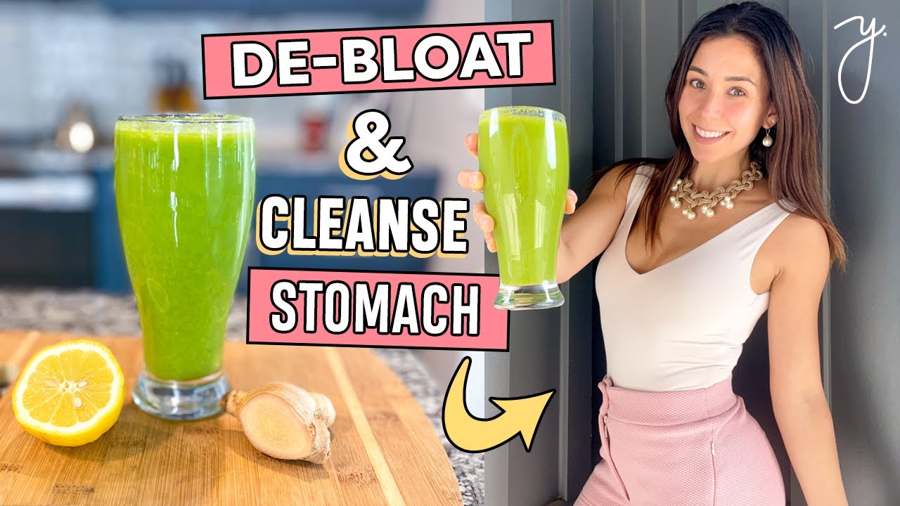 GREEN JUICE to DEBLOAT Belly & CLEAN YOUR GUT I Yovana YouTube