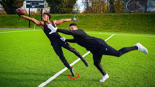 THE NASTIEST CATCHES YOULL EVER SEE.. DB vs WR 1ON1'S w\/ DOCKERY! (ONE HAND CATCHES ONLY)