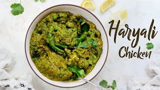 Hyderabadi Haryali Chicken Recipe (Urdu Hindi ) | Hara Chicken Salan | Green Chicken Curry