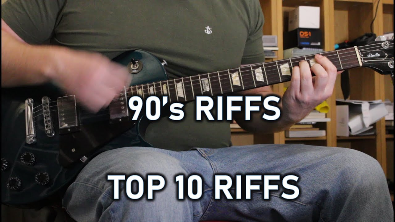 90's riffs Top 10 Guitar Riffs Guitar Cover YouTube