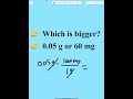 0.05 g vs 60 mg (The Step Everyone Skips)