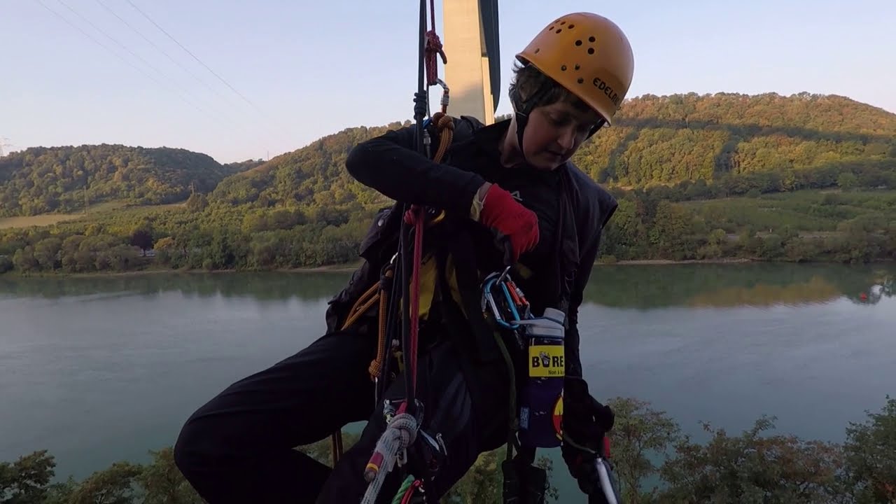 (Kletter)Aktionen gegen Atomtransporte rund um Koblenz (2018)
