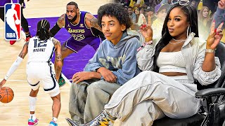 Lakers Vs Grizzlies Game 🏀With The Carters ‼️ We Turned InTo NBA Commentators😂 This Was Funny..