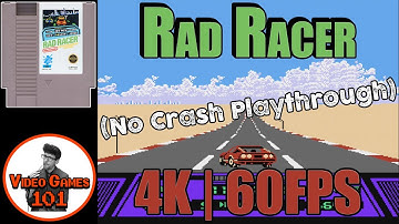 Rad Racer Playthrough | No Crashes | 4K 60FPS | Video Games 101
