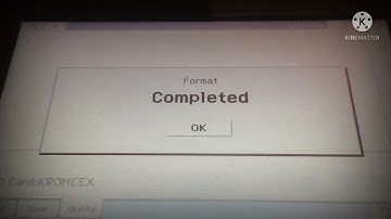 Formatting SD card And Creating Backup in Korg Krome Ex tutorial