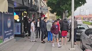 Çorumda Deprem Anı Kameralara Yansıdı