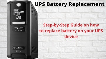 How to Replace UPS battery