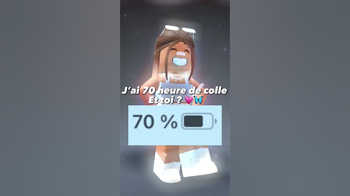 J’ai 70 heure de colle et toi ? #roblox