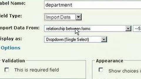 ZohoCreator relationships between forms