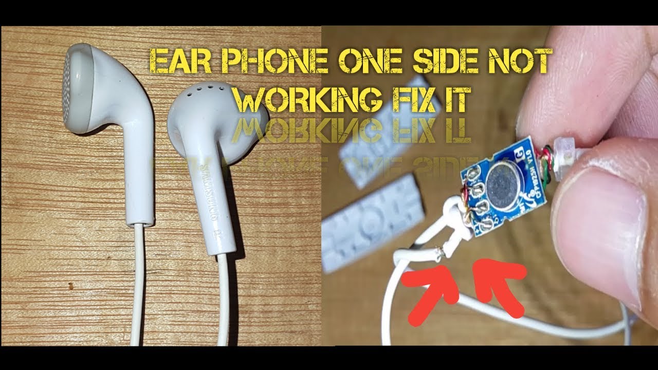 How to repair earphone if one is not working repair
