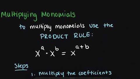 6.1: Adding, Subtracting, & Multiplying Monomials
