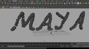 How to mash Dynamics: Dynamic Text tutorial In maya