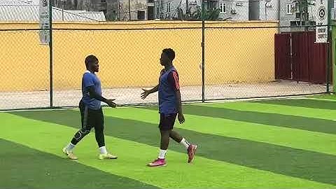 @oguns__13 had to vindicate himself 😆 clinical finish 👏 #sundayfellowshipfootball #training #goal