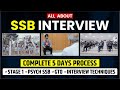 SSB Interview 5 Days Updated Details🔥 STAGES | PROCESS | SELECTION- Complete Information! LWS