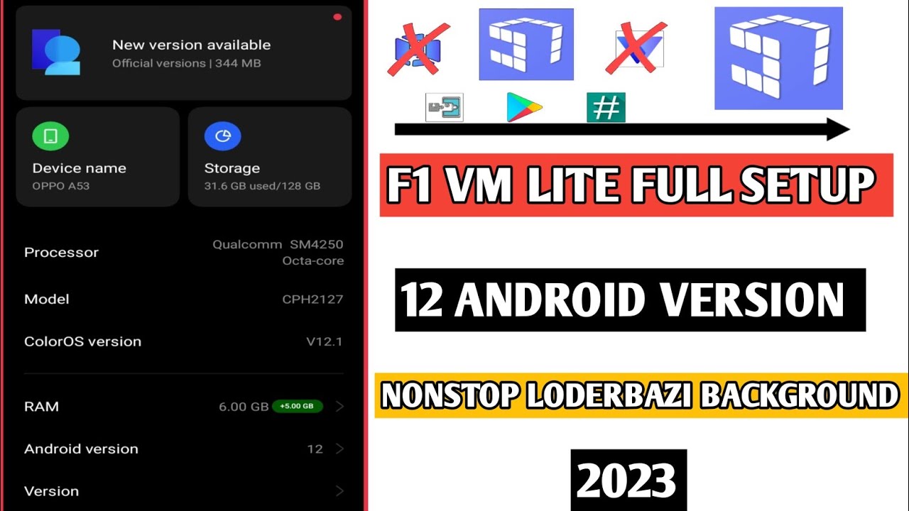 Android version 12 Install | F1 vm lite new set-up | Android version 12 ...