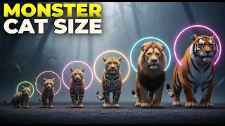 Cats Size Comparison 3D | From Smallest Cat to Biggest Cat Ever (Animated)